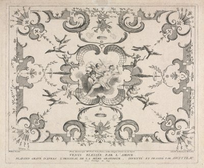 Venus gewond door Cupido door Pierre Alexandre Aveline