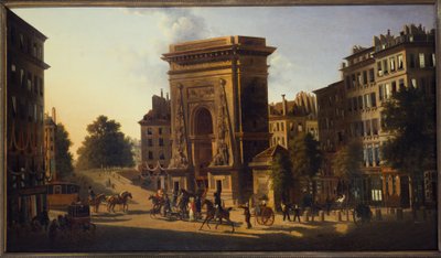 La Porte Saint-Denis, 2e arrondissement, tussen 1810 en 1830 door Pierre Alexandre Pau de Saint Martin