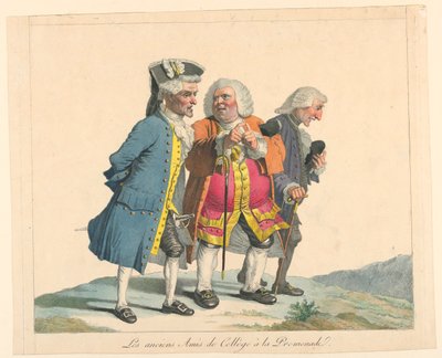 College Vrienden op een Wandeling door Pierre Alexandre Wille