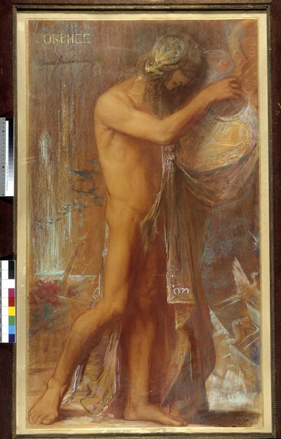 Orpheus speelt de cither door Pierre Amedee Marcel Beronneau