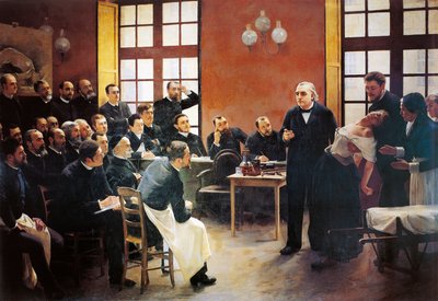 Een Klinische Les met Dokter Charcot in de Salpetriere door Pierre Andre Brouillet