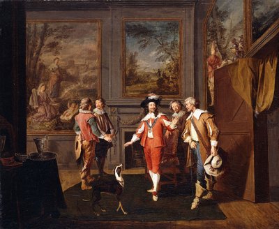 De Ontsnapping van de Koning uit Hampton Court in november 1647 door Pierre Angelis or Angillis