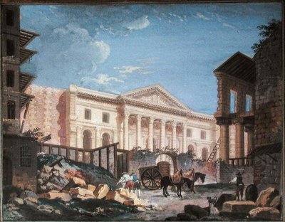 Bouw van de Academie de Chirurgie, Parijs, ca. 1780-89 door Pierre Antoine Demachy