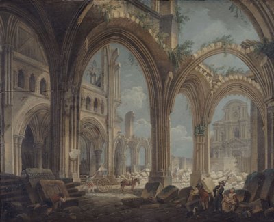 Sloop van de kerk Saint-Jean-en-Greve, ca.1800 door Pierre Antoine Demachy