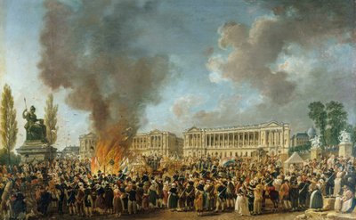 Het feest van eenheid en ondeelbaarheid op 10 augustus 1793, 1793 door Pierre Antoine Demachy