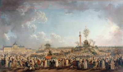 Het Festival van het Opperwezen op het Marsveld, 8 juni 1794, 1794 door Pierre Antoine Demachy