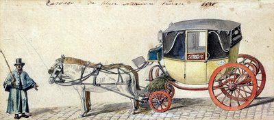 Paard en Koets, 1825 door Pierre Antoine Lesueur