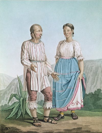 Kostuums van de Indianen van Michouacan, uit 
