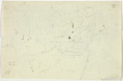 Schets en sommen door Pierre Antoine Mongin