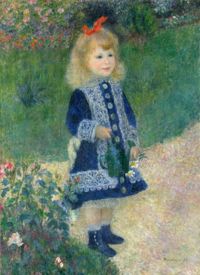 Een meisje met een gieter door Pierre Auguste Renoir