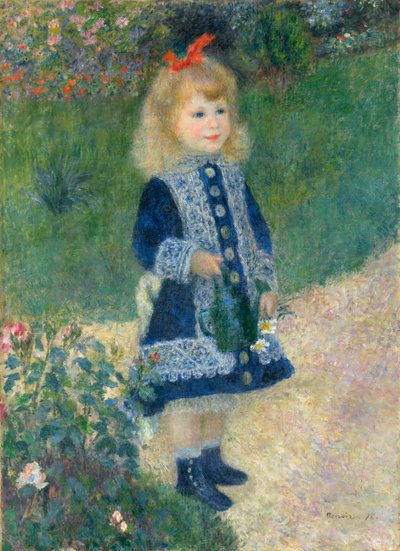 Een meisje met een gieter door Pierre Auguste Renoir