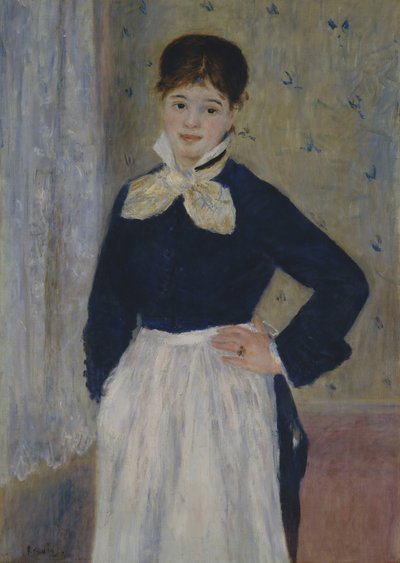 Een serveerster in Duvals Restaurant door Pierre Auguste Renoir