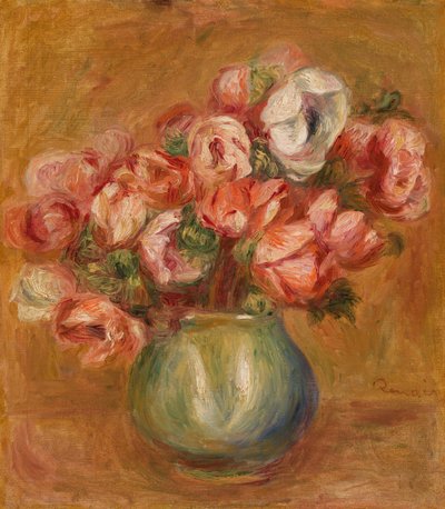 Anemonen door Pierre Auguste Renoir