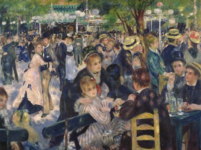 Bal in de Moulin de la Galette door Pierre Auguste Renoir