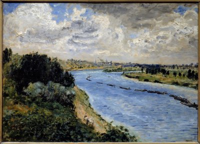 Schuit op de Seine door Pierre Auguste Renoir