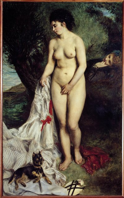 Bader met griffioen door Pierre Auguste Renoir