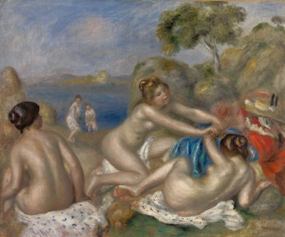 Baden met een Krab door Pierre Auguste Renoir