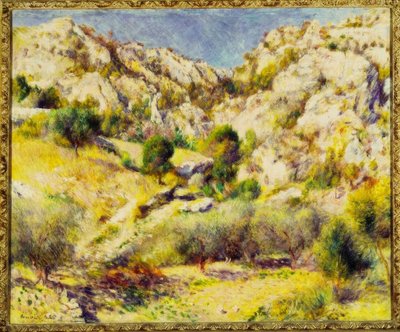 Bergen bij Estaque door Pierre Auguste Renoir