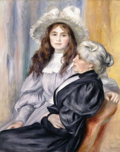 Berthe Morisot en haar Dochter, Julie Manet, 1894 door Pierre Auguste Renoir