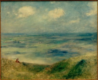 Uitzicht op zee door Pierre Auguste Renoir