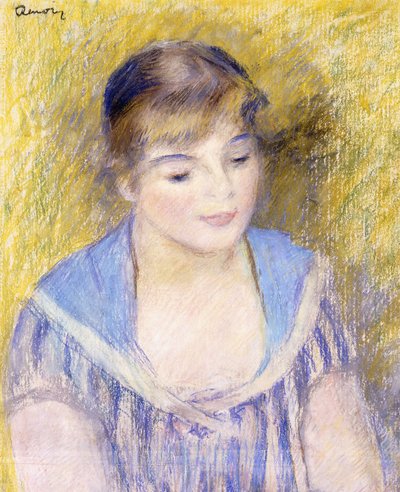 Buste van een vrouw door Pierre Auguste Renoir