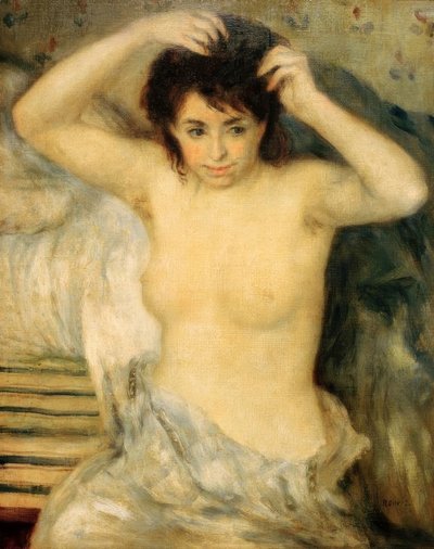 Buste van een Vrouw door Pierre Auguste Renoir