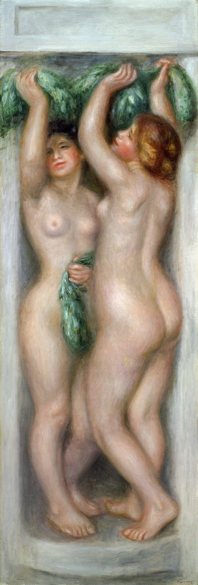 Kariatiden, ca. 1910 door Pierre Auguste Renoir