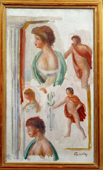 Personages van de Antieke Tragedie door Pierre Auguste Renoir