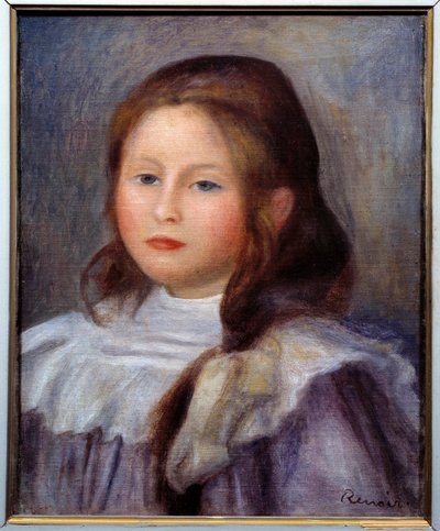 Kinderportret Schilderij door Pierre Auguste Renoir door Pierre Auguste Renoir