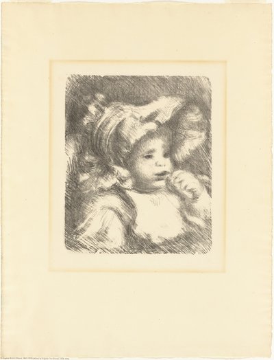 Kind met een koekje (Jean Renoir) door Pierre Auguste Renoir