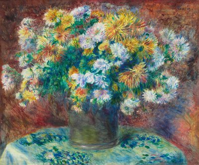 Chrysanten door Pierre Auguste Renoir