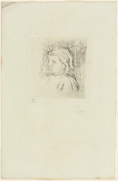 Claude Renoir Driekwart naar Links Gedraaid door Pierre Auguste Renoir