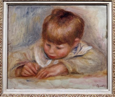 Coco schrijver door Pierre Auguste Renoir