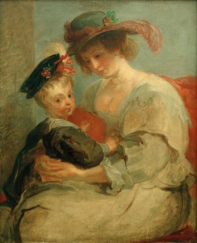 Kopie naar Rubens door Pierre Auguste Renoir