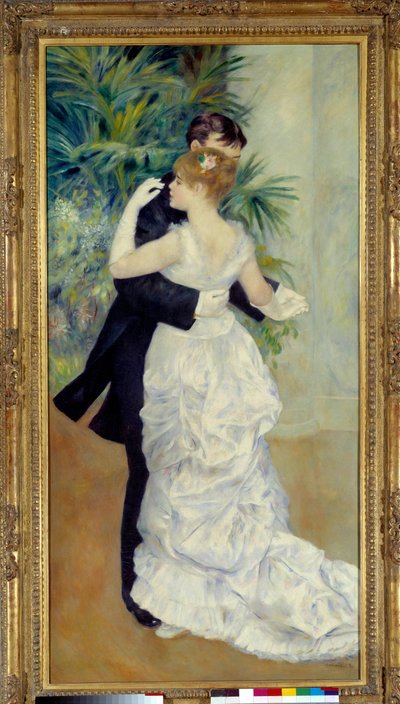 Dans in de stad door Pierre Auguste Renoir