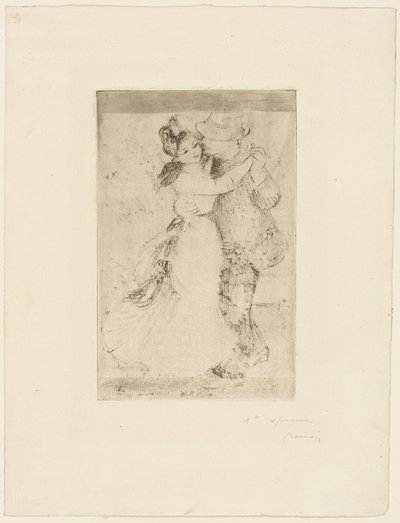 Dans op het Platteland door Pierre Auguste Renoir