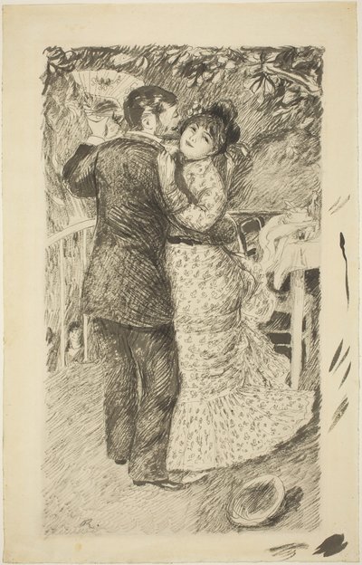 Dans op het Platteland, 1883 door Pierre Auguste Renoir