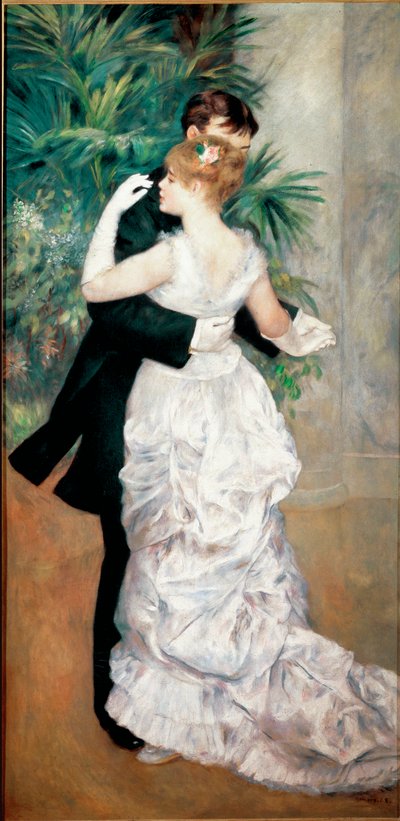 Dansen in de stad door Pierre Auguste Renoir