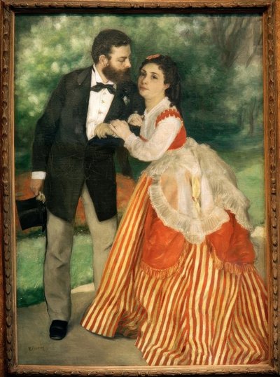 Het echtpaar Sisley door Pierre Auguste Renoir