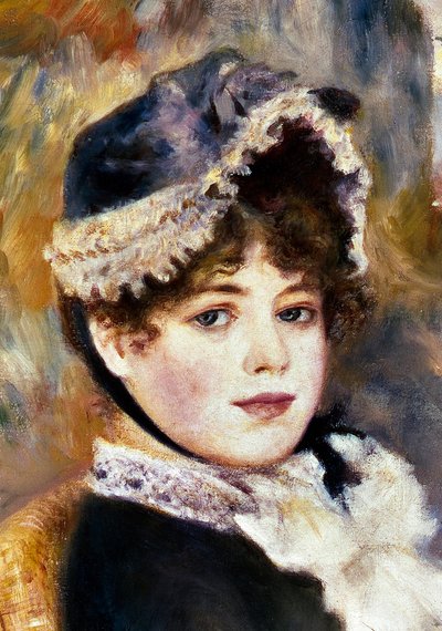 (detail) Op het strand door Pierre Auguste Renoir