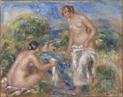 Femmes au bain door Pierre Auguste Renoir