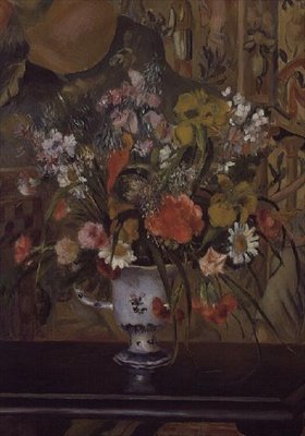 Bloemen in een Vaas door Pierre Auguste Renoir