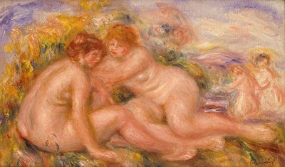 Vier Baders door Pierre Auguste Renoir