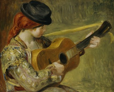 Meisje met een Gitaar door Pierre Auguste Renoir