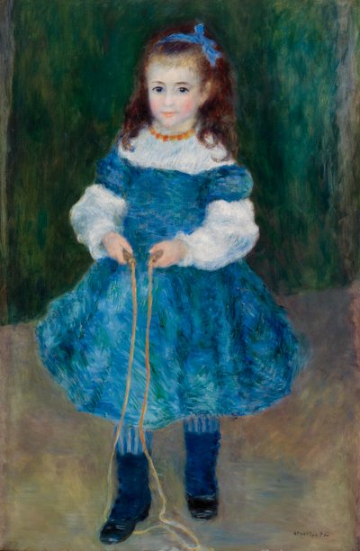 Meisje met springtouw door Pierre Auguste Renoir
