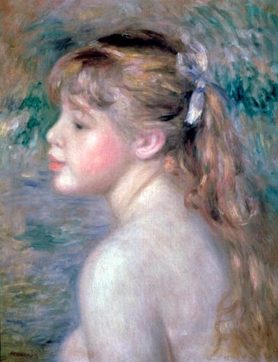 Hoofd van een Kind, 1892 door Pierre Auguste Renoir