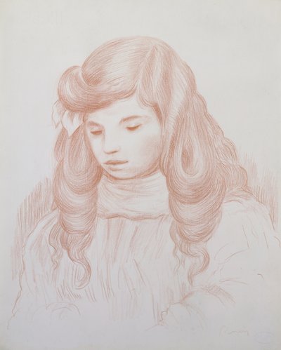 Hoofd van een kind, 1913 door Pierre Auguste Renoir