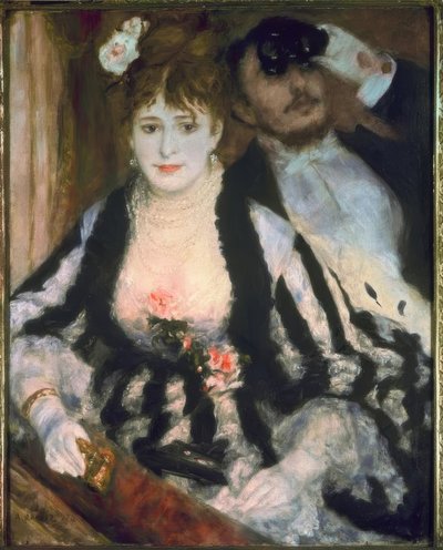 In de theaterloge door Pierre Auguste Renoir