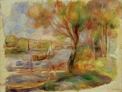 De Seine bij Argenteuil door Pierre Auguste Renoir