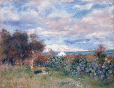 De baai van Algiers door Pierre Auguste Renoir